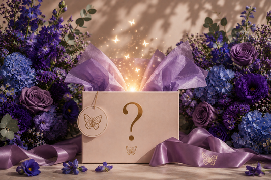 Purple & blue Designer’s arrangement