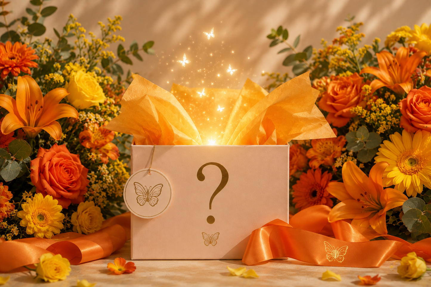 Orange & yellow Designer’s arrangement